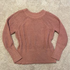 Pink Long raglan fit sleeve sweater